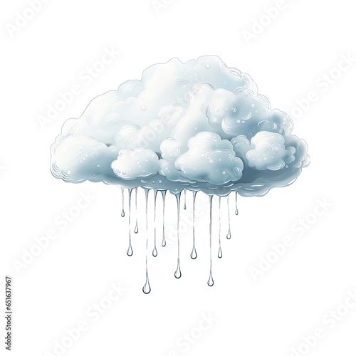 cloud and rain drops