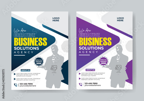 Vector Corporate Creative Business Flyer Template.