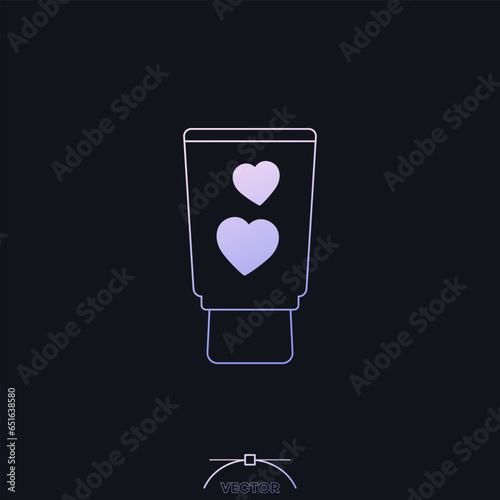 lubricant for sex or lube icon with gradient