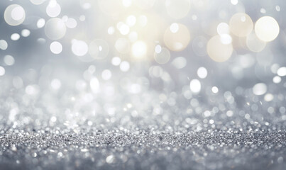 Glittering silver background
