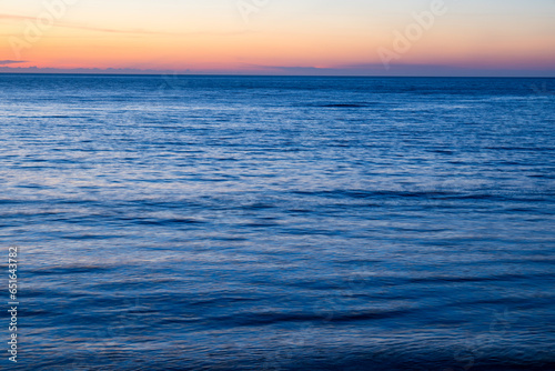 Beautiful sunset over the sea