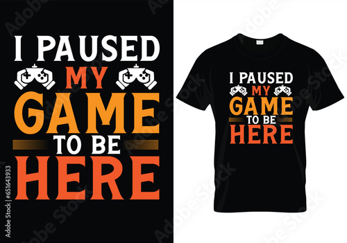 Gaming T Shirt Design