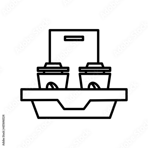 take away line icon