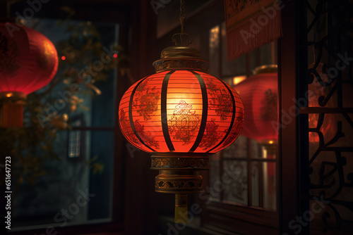 Traditional china festival red lantern