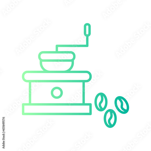 coffee grinder gradient icon