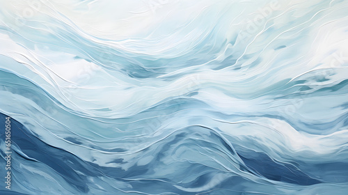 Tranquil Watercolor Waves: Muted Blue Wallpaper with Subtle Streaks - B [16:9]