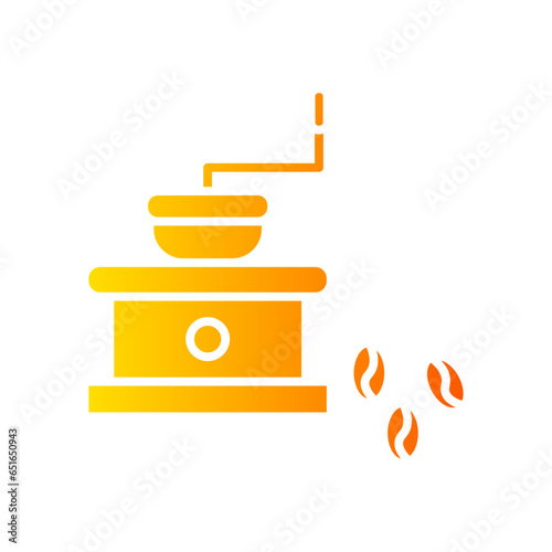 coffee grinder gradient icon