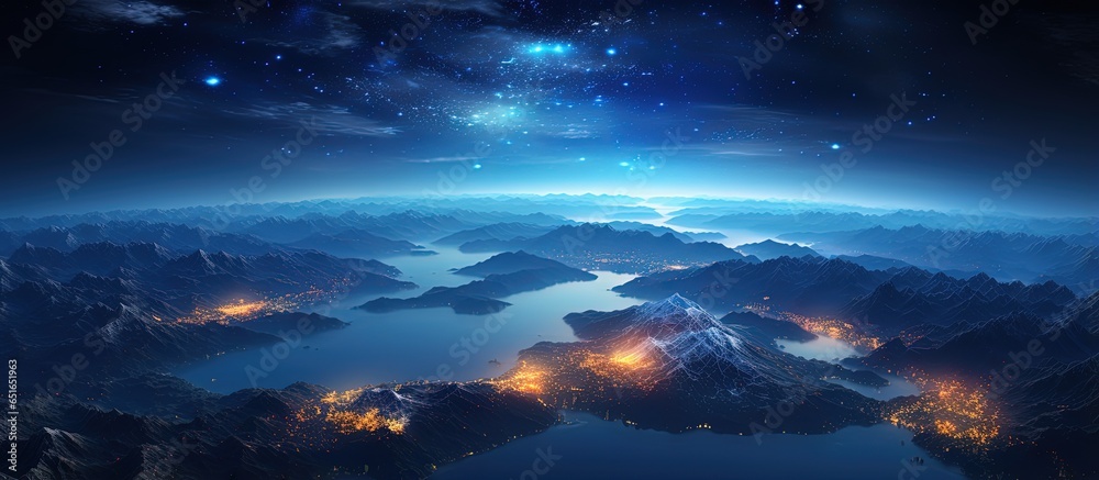 Fototapeta premium Artificial Intelligence provides images of Japan and Siberia