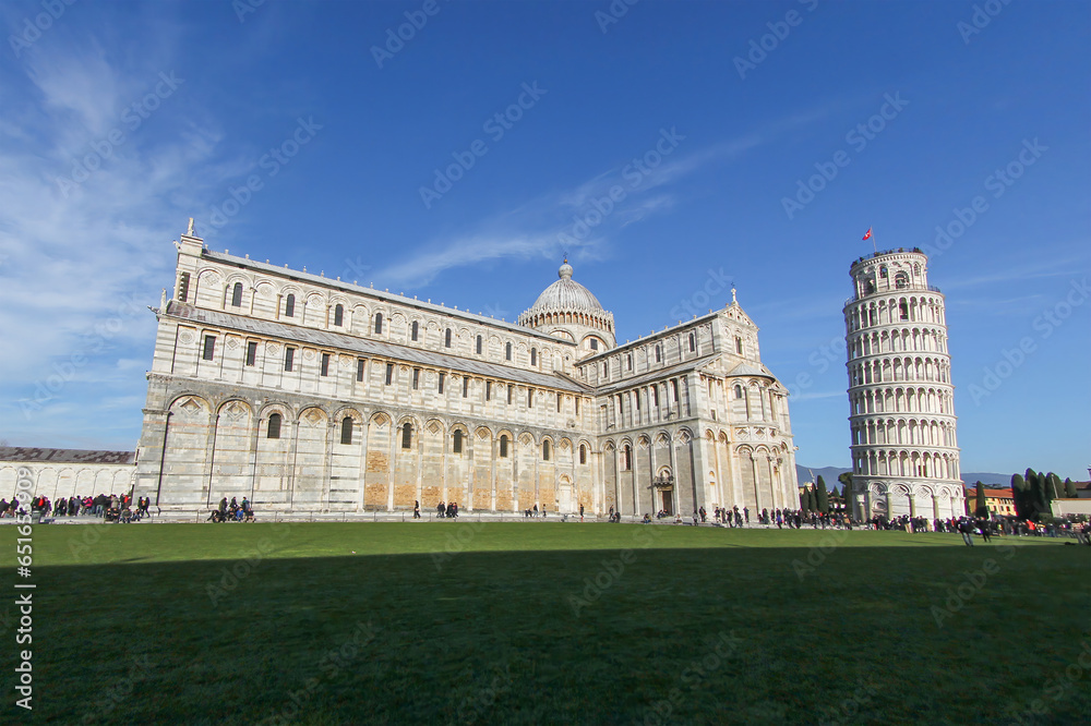 Pisa Tower and cathedral in Italy