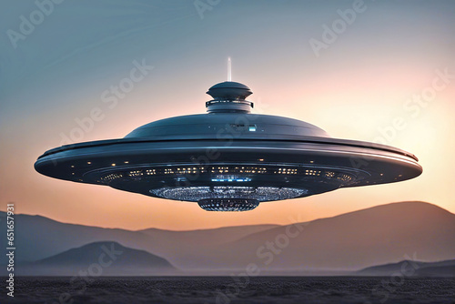 Alien spaceship science fic...