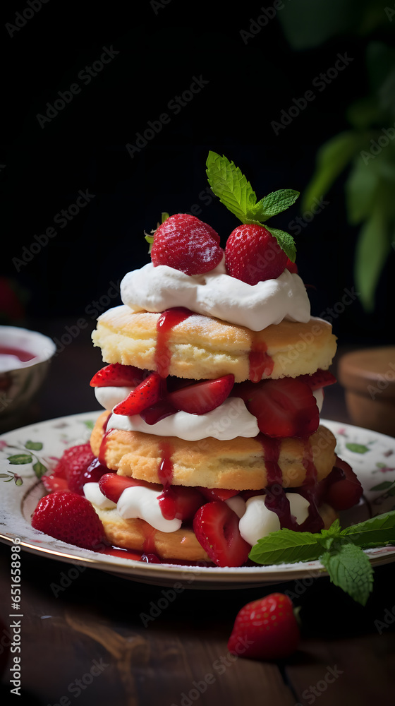 Delightful Strawberry Shortcake