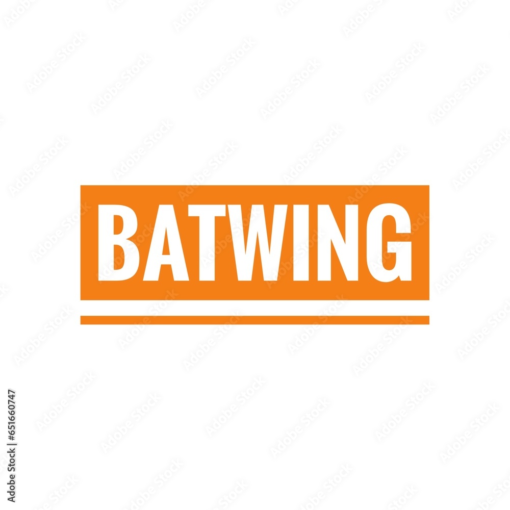 ''Batwing'' Halloween Word Illustration ''Batwing'' Halloween Word Illustration