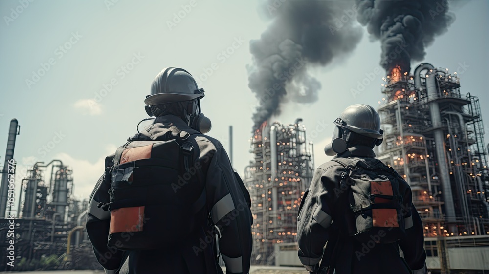 the towering structures and intricate network of pipes and machinery at an oil refinery, highlighting the scale and complexity of the petrochemical industry. the towering structures and intricate network of pipes and machinery at an oil refinery, highlighting the scale and complexity of the petrochemical industry.