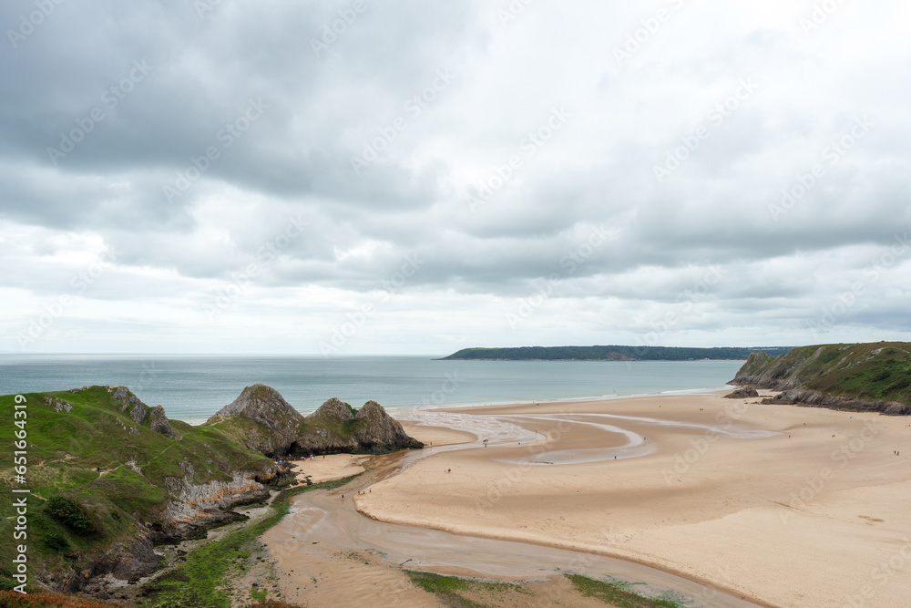 Overlooking Three Cliffs Bay, Swansea Overlooking Three Cliffs Bay, Swansea