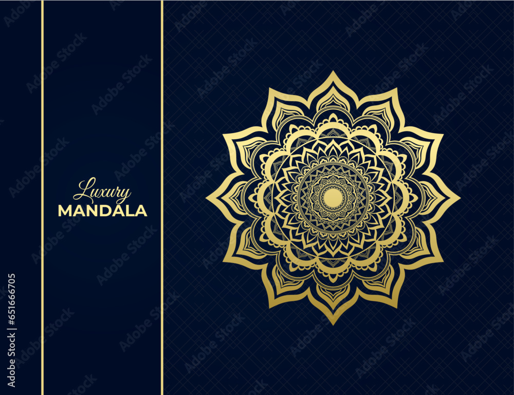 vector Luxury ornamental mandala background with arabic islamic east pattern style