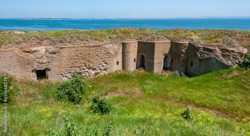 Target fortress (1912) on Berezan Island, Ukraine