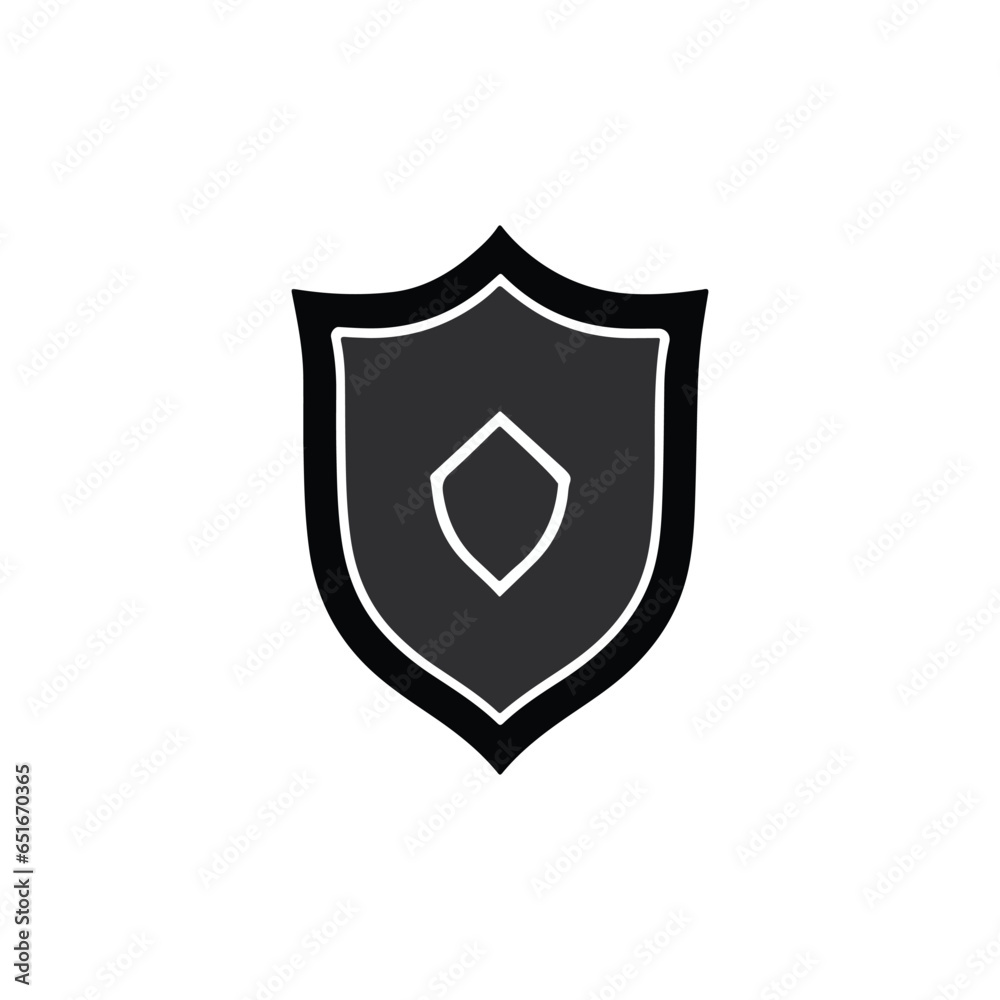Vector shield icon. Сryptocurrency protection sign. Reliability crypto wallet Vector shield icon. Сryptocurrency protection sign. Reliability crypto wallet