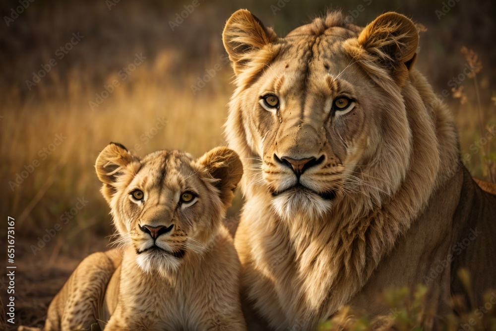 lioness and cubs lioness and cubs