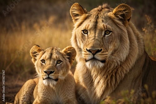 lioness and cubs