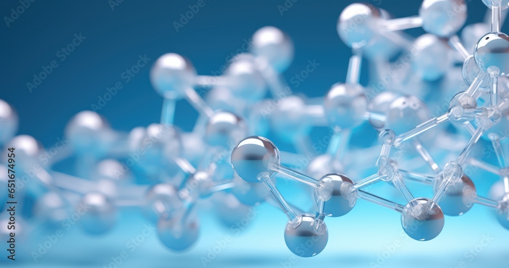 3D model of a complex molecular structure 3D model of a complex molecular structure