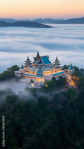 Wat Pa Phu Kon, Thailand Original realistic picture.