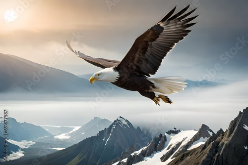 bald eagle in flight