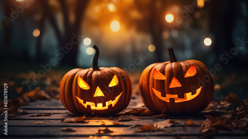 Halloween Pumpkins Generative Ai © Dusica