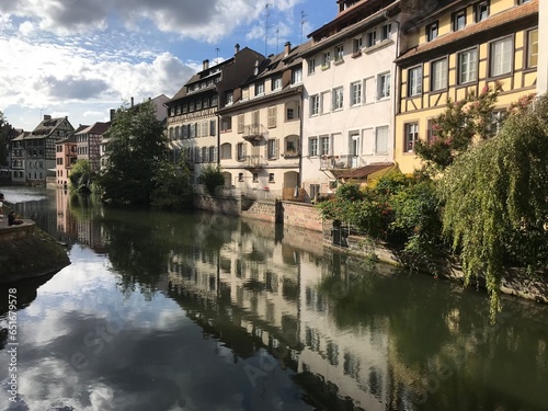 The beautiful old town of Strasbourg in France