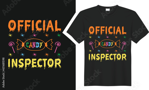 Official candy inspector T-shirt design. 