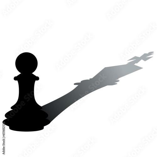 The Pawn with the King shadow