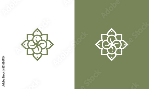 mandala vector logo design