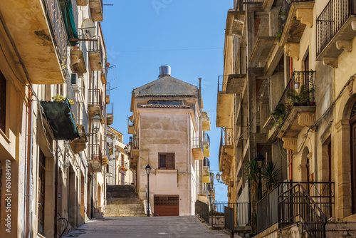 Obraz na płótnie The ancient town of Salemi on the island of Sicily w salonie