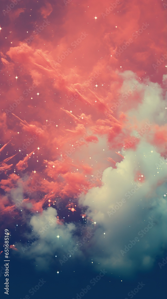 sky full of stars and clouds, generative ai sky full of stars and clouds, generative ai