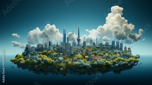 Lighting the Urban Sky: Unveiling the Thriving Nighttime Industry and Architectural Marvels in the Cityscape, generative AI