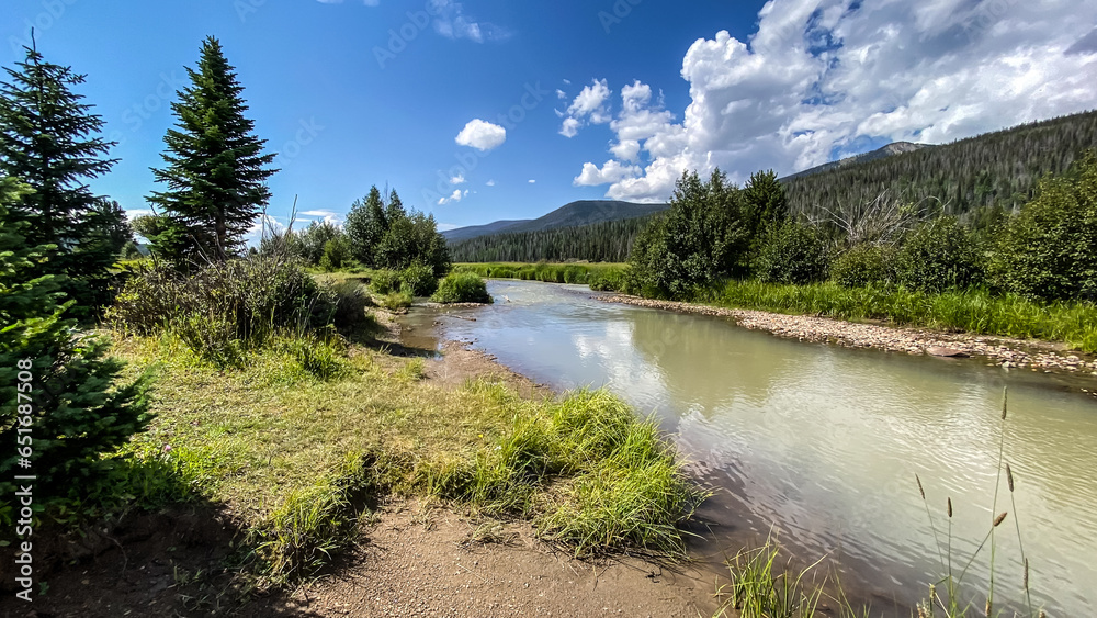 Colorado River in Holzwarth Historic Site in Rocky Mountain National Park