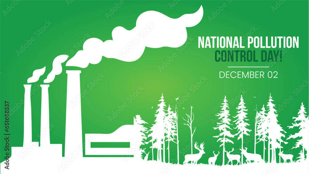 National Pollution Control Day social media posts, Banner ads for Go Green, Remove pollution from earth National Pollution Control Day social media posts, Banner ads for Go Green, Remove pollution from earth