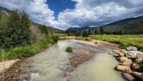 Colorado River in Holzwarth Historic Site in Rocky Mountain National Park photo