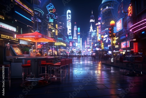 city night, Generative AI © FRANCISCO
