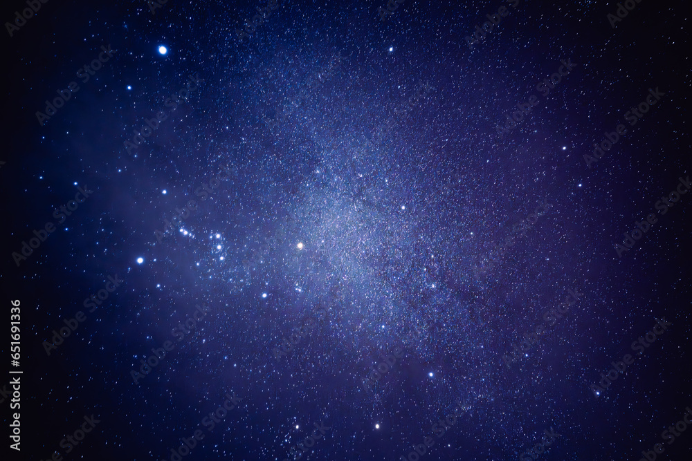 Photo of cluster of stars on a dark night sky