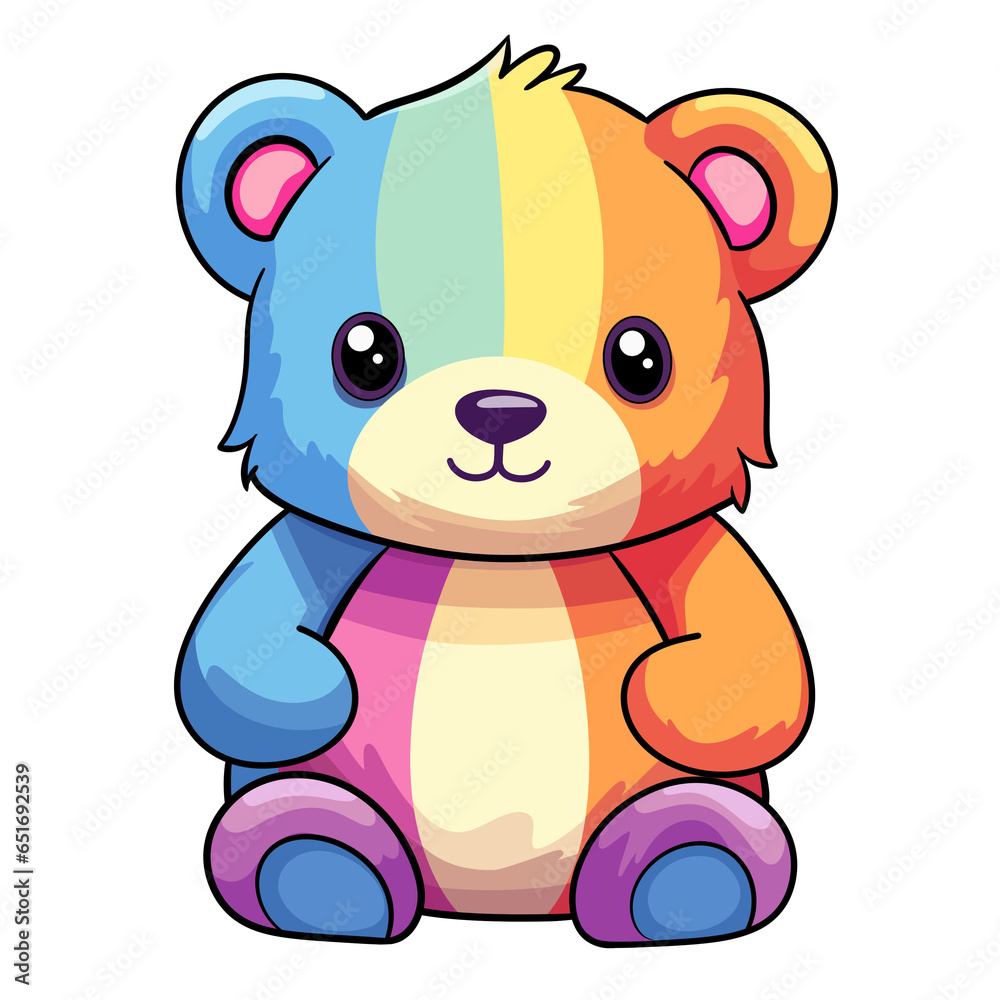 Rainbow Teddy Bear Rainbow Teddy Bear