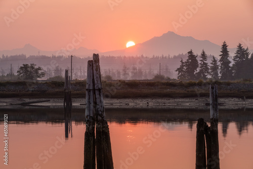 Dawn on the Snohomish River