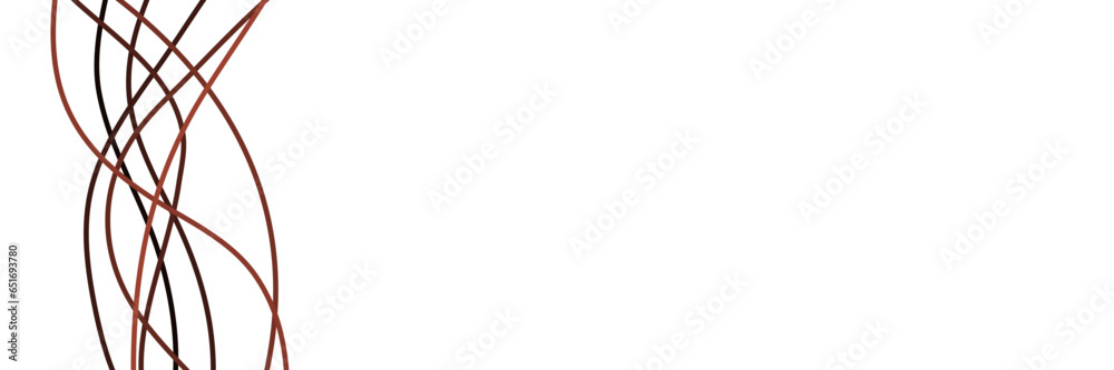 Abstract line art wavy flowing pattern isolated on white background vector illustration good for wallpaper, backdrop, banner, and design template