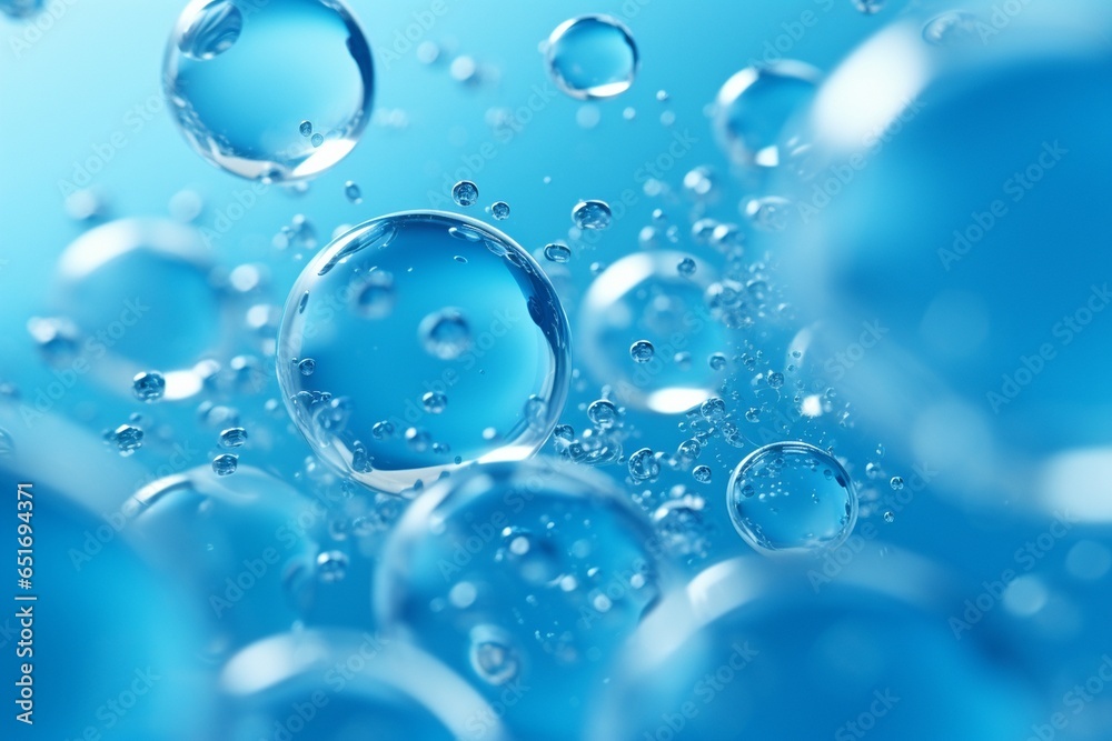 bubbles in water, Generative AI