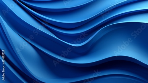 A three-dimensional render featuring a captivating blue wavy pattern. This design showcases the dynamic and mesmerizing qualities of three-dimensional art