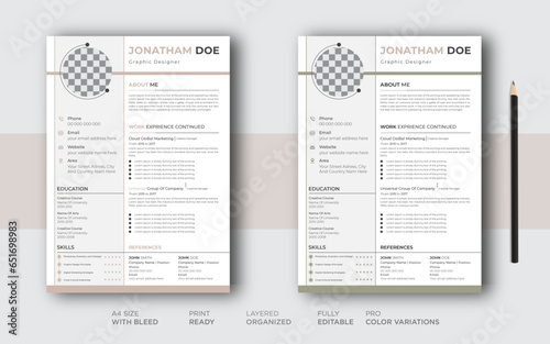 CV / resume template