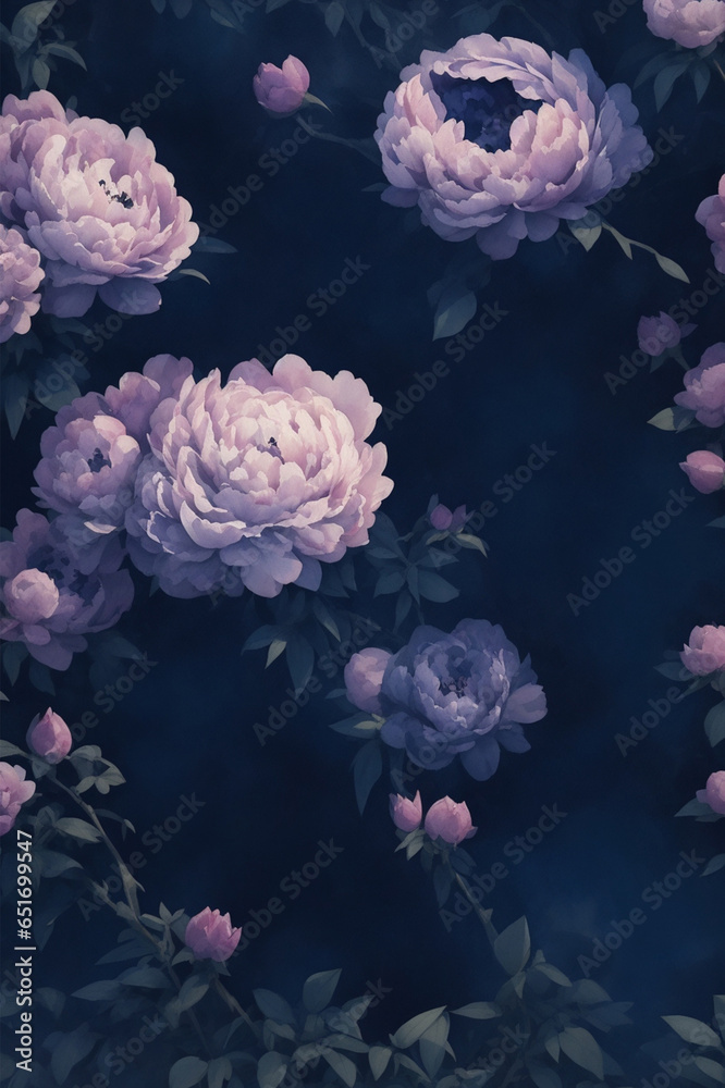 Obraz premium pink rose in water
