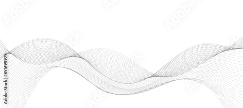 Modern vector background with grey wavy lines.