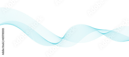 Lines for the background. Blue stripes on a white background. Illustration of wavy lines. Multiple line waves. Creative line art. Blue waves with lines. Curved wavy line, smooth stripe.