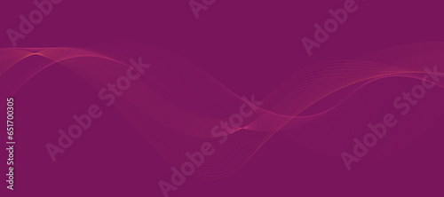 Modern vector purple background with purple wavy lines.