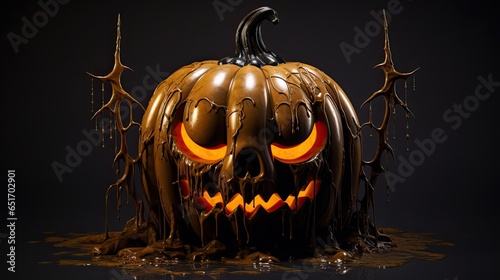 Halloween pumpkin Sculpture photo